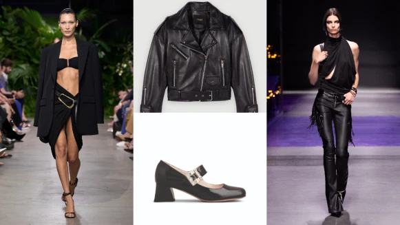 穿搭小學堂│全黑造型穿搭解析，西裝外套、皮革洋裝...搭出春夏個性風格