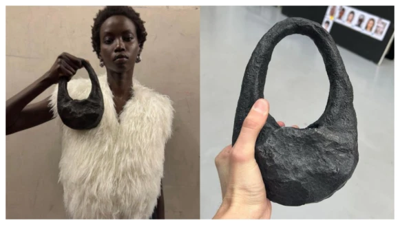 比珍稀皮革還貴！巴黎小眾品牌 Coperni 用5.5萬年前的隕石做包包，官方公開驚人天價⋯