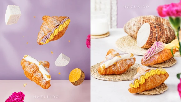 八月堂「芋泥可頌」新品母親節限定開賣！以膠原蛋白打造美顏布丁可頌