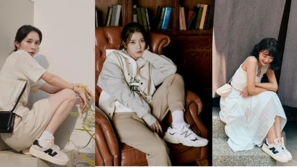 Y2K風延燒球鞋圈！被問爆的IU新款「復古老爹鞋NB 9060、甜妹厚底CT302」晉升時尚KOL穿搭新寵兒