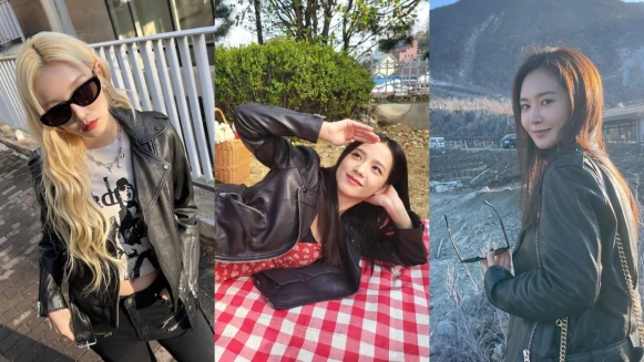 BLACKPINK Jisoo、(G)I-DLE 宋雨琦、少女時代俞利 ALLSAINTS 皮衣私服造型解析