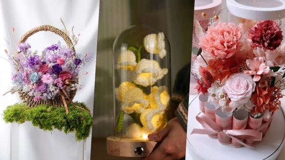 2023母親節花禮推薦！丹尼爾花藝帶媽媽環遊世界、康乃馨鈔票花盒可偷藏私房錢