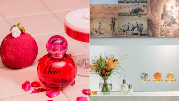 香水聯名快閃店:Kate Spade Cherie啵啵巴黎淡香精X ivette Da An、Maison Crivelli獵遊橙花淡香精X Bar Mood聯名調酒Diverse