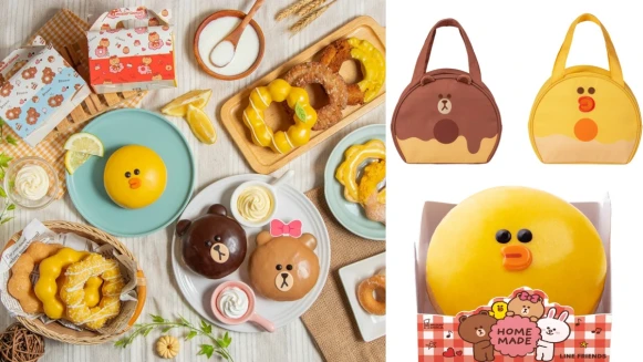 可愛爆擊！Mister Donut「LINE FRIENDS甜甜圈」＆熊大莎莉必收周邊公開