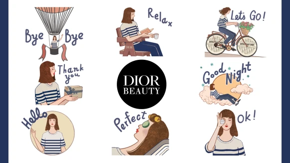 DIOR BEAUTY LINE貼圖期間限定下載！Jisoo愛用爆款「迪奧緹花全能修護霜」化作LINE貼圖與妳時尚隨行！