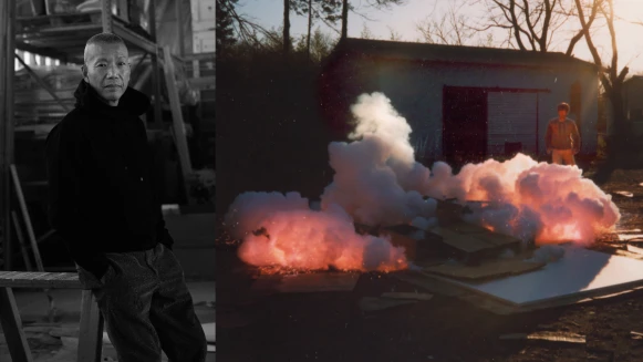 爆破藝術大師蔡國強《宇宙遊——從“原初火球”出發》日本開展，由SAINT LAURENT跨界聯合主辦！