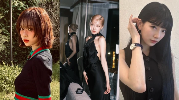 2023韓星瀏海造型範本:瀑布瀏海最大勢、復古Inner Bang&漫畫感⋯