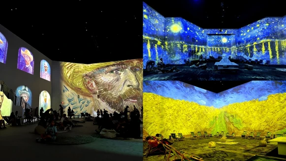 《梵谷藝術沉浸式體驗》首度現身東南亞！新加坡站推2大獨家體驗，360度欣賞繽紛奇幻畫作