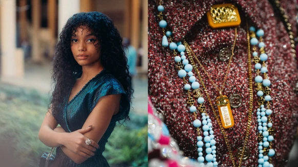 香奈兒2022/23 Métiers d&#039;art工坊系列揭幕，繽紛色調、幾何圖紋…攜手演員Whitney Peak展開非洲探索之旅