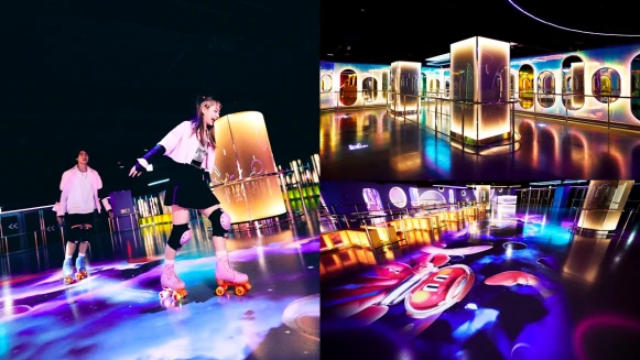 北台灣最大滑輪場！Roller186進駐台北小巨蛋，450坪「迷幻太空」主題超好拍，網美約會打卡新景點