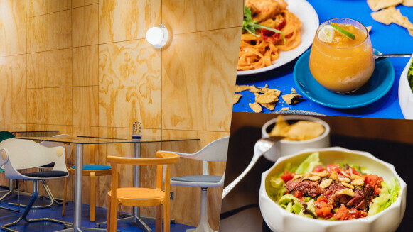 台北質感咖啡廳 GinGin Coffee 信義店，以活潑高彩的孟菲斯設計語彙打造空間