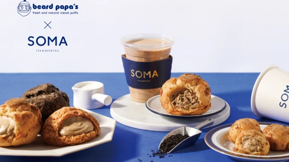 奶茶控吃爆！beard papa’s與SOMA聯名「茶歐雷泡芙」限時開賣