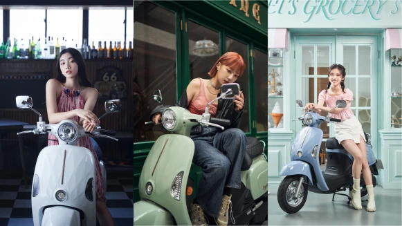 不同個性的女生，當然要騎有自己態度的車！推出就引領潮流的KYMCO iMany，輕巧靈活有設計感，時尚經典魅力滿滿，讓每個女生自由騎乘出自我風格～
