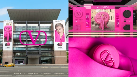 VALENTINO BEAUTY高調霸屏信義區！「PINK PP快閃店」開幕亮點搶先看！