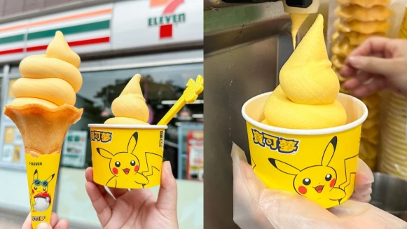 買一送一！7-11「皮卡丘芒果霜淇淋」哪裡買？超萌寶可夢杯全台販售門市一次看
