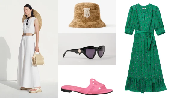 穿搭小學堂│穿出時髦渡假風！草編帽、印花洋裝、時髦涼鞋...單品盤點