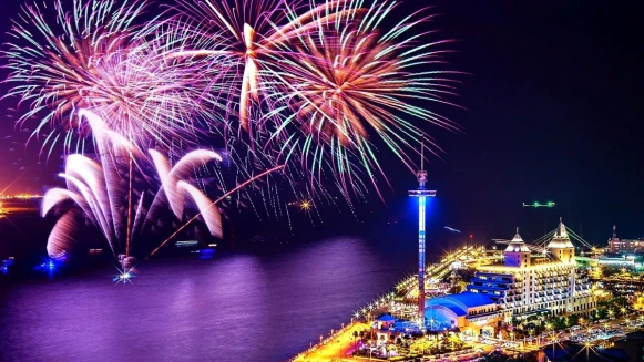 2023淡水漁人碼頭煙火15分鐘達史上最長！施放時間日期一次看、每晚更都有7場水舞秀