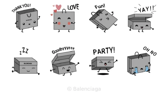 BALENCIAGA LINE 七夕限定貼圖已上市