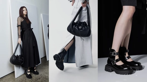 韓韶禧親自帶貨Charles &amp; Keith X Henn Kim聯名系列，暗黑風手袋、馬汀鞋超生火！獨家專訪藝術家：最喜歡這樣單品