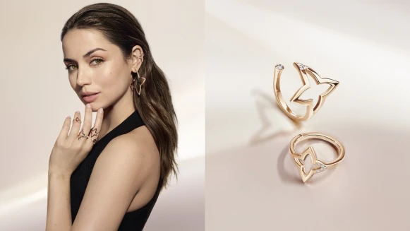 LV入門珠寶再+1！路易威登Blossom系列鏤空戒指、重疊圈式耳環時髦必收