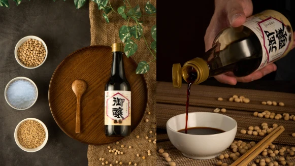 龜甲萬連續5年榮獲米其林首選醬油夥伴，星級美味的料理推手！秉持職人對頂級味蕾體驗的堅持，打造365天長期熟成御釀醬油