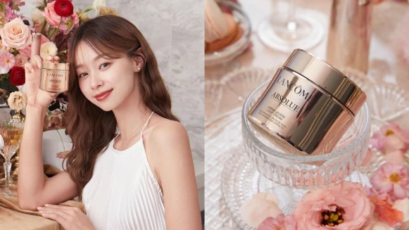 奢潤零負擔抗老天花板！蘭蔻頂級玫瑰世家「玫瑰輕乳霜」空氣般輕盈質地，一夜緊緻彈嫩、綻放澎潤奇蹟光！