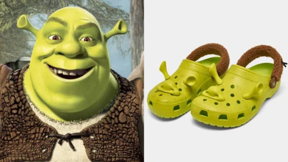 醜醜聯手變可愛爆擊！CROCS曝光《史瑞克》聯名鞋款，尖耳＋朝天鼻神還原，毛毛鞋帶是他的小背心