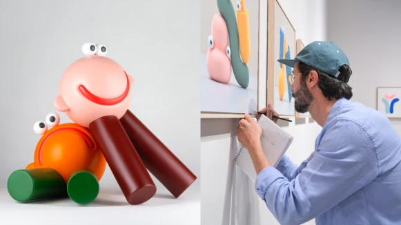 藝術家Lucas Zanotto首次台灣個展，極簡又可愛的創作太療癒！還有獨家超Ｑ貼拍機就在NOKE忠泰樂生活！