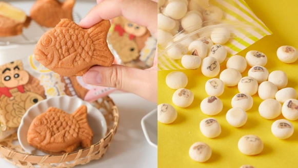 2023最可愛零食！蠟筆小新復古駄菓子登場，「野原一家表情小饅頭」捨不得吃下肚