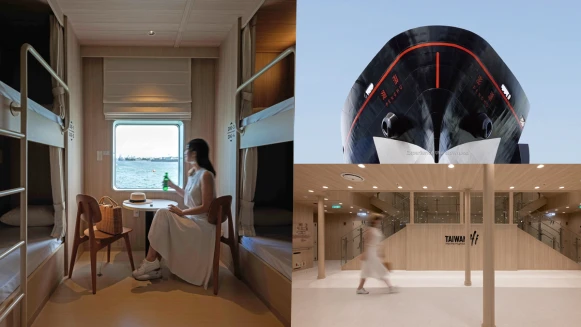 藍色公路上最美客船「澎湖輪」，柏成設計整合在地特色、空間設計打造全新交通美學