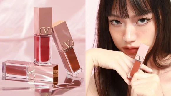 櫃姐被狂問、全亞洲一支難求的VALENTINO BEAUTY「柔霧唇頰露」裸管斷貨王終於來台!五大時尚人氣色!約閨蜜一起搶,囂張開啟秋冬最火的美拉德妝容!