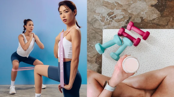 瑜珈墊/運動滾筒/彈力帶/泡沫軸…居家健身器材怎麼挑？瘦手臂/瘦腿/瘦小腹適合使用什麼輔具？健身名模林可彤親自示範！