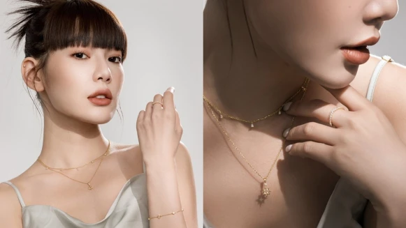 人生第一款輕珠寶！vacanza V Class®全新女神系列微奢輕珠寶讓人浪漫心動，細膩鑲嵌工藝、古希臘羅馬女神夢幻氛圍感，優雅展現耀眼魅力！