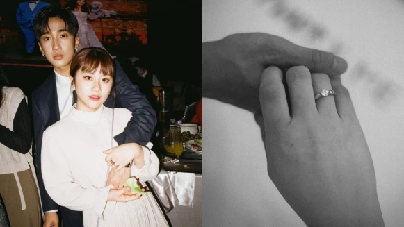 婁峻碩求婚焦凡凡成功!甜曬婚戒宣布喜訊:「她嚇到,但她願意。」