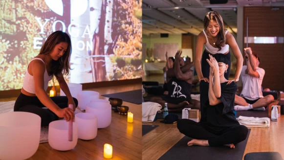 如果妳倦了累了，生活又倍感壓力 不如來體驗「沉浸式水晶頌缽芳療瑜珈」為年末時刻的自己送上一份療癒禮物！