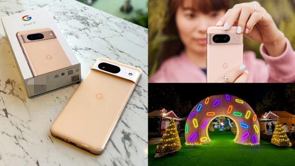 Google Pixel 8手機實測開箱！玫瑰粉色時髦優雅，強大AI輕鬆剔除路人、修出完美照片