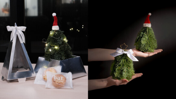 迷你版諾貝松聖誕樹太想收！Tiffeny Flower攜手but. we love butter推聯名禮盒