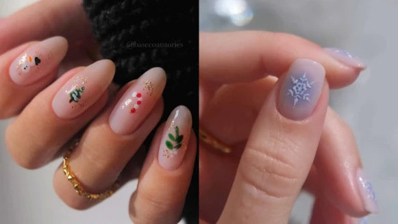 2023聖誕美甲3大方向提案!把水晶球、聖誕掛飾變成最有節慶感的美甲巧思