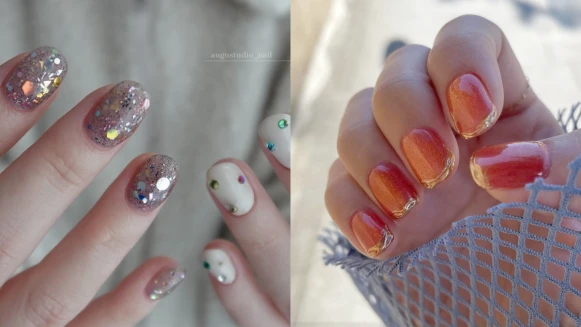 2024亮片美甲8款提案:別緻線條、可愛立體圓點⋯童趣中也能帶有時髦氛圍!