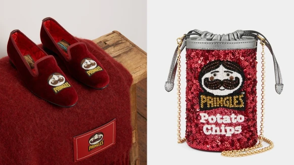 才剛跟Uniqlo聯名，Anya Hindmarch這次把品客洋芋片做成了超時髦單品！