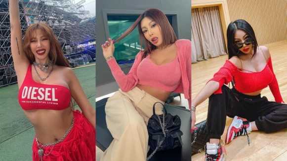 嘻哈女王Jessi美式Nuna御姐風辣翻，派對性感穿搭教科書，緊身洋裝短背心都必備