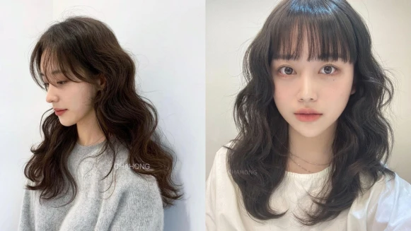 2024中長髮髮型推薦:甜美輕盈Candy Perm,搭配瀏海就像漫畫人物!