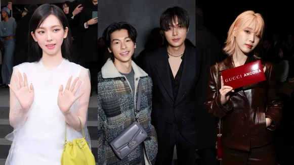 【2024秋冬米蘭男裝週】名人造型盤點！許光漢、李敏鎬男神合體，IU、Karina成秀場最美嬌點