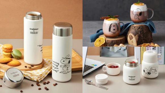 史努比控必買！「SNOOPY復刻黑白」保溫杯瓶系列質感爆棚，5款價格一次看