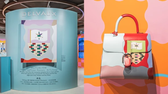 比利時王室品牌Delvaux香港「共生」展，百年工藝×新銳藝術的迷人碰撞