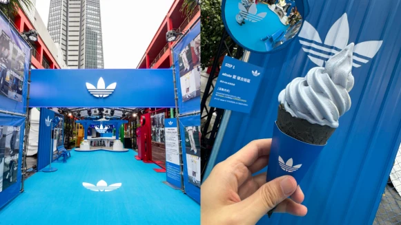 CAFE!N攜手adidas Originals信義快閃店登場！5大時髦拍照區，還有夢幻藍色霜淇淋
