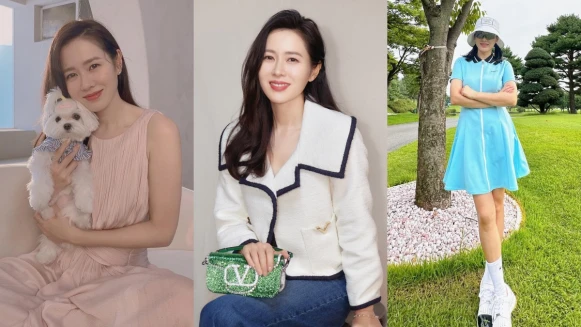 從孫藝珍日常私服找優雅靈感！飄逸長洋裝、俐落西外，連高爾夫球裝都是教科書等級