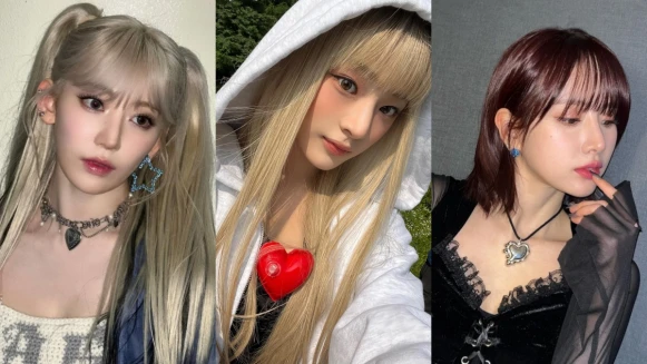 2024春夏韓星髮色9範本:霧藍、深棕、蜜桃色還有金髮都吸睛,IU、Minji...