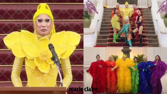 變裝藝術家妮妃雅總統府發揚酷兒力量!台灣女兒黃蓮花精神被世界看見「因為污泥,我們更加漂亮!」