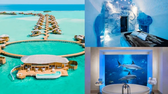 5間夢幻水系渡假旅宿推薦！海上溜滑梯直奔大海、海底魚群陪你睡覺